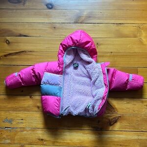 The North Face Warm Baby Puffer Jacket with Fleece Lining, size 6-12 months